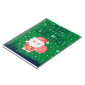 Niedlich Little Santa Green Notebook Notizblock (Linke Seite)