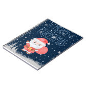 Niedlich Little Santa Navy-Notebook Notizblock (Linke Seite)
