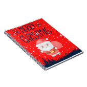 Niedlich Little Santa Red Notebook Notizblock (Rechte Seite)
