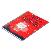 Niedlich Little Santa Red Notebook Notizblock (Linke Seite)