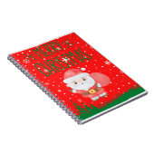 Niedlich Little Santa Red Notebook Notizblock (Rechte Seite)