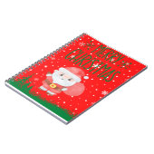 Niedlich Little Santa Red Notebook Notizblock (Linke Seite)