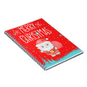 Niedlich Little Santa Red Notebook Notizblock (Rechte Seite)