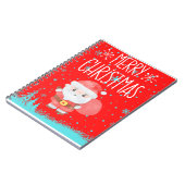 Niedlich Little Santa Red Notebook Notizblock (Linke Seite)