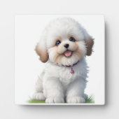 Niedlich Little Shih Tzu Puppy Dog Lover Fotoplatte (Vorderseite)