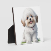 Niedlich Little Shih Tzu Puppy Dog Lover Fotoplatte (Vorderseite)