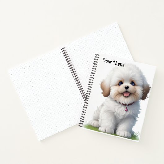 Niedlich Little Shih Tzu Puppy Dog Lover Notizblock (Innenseite)