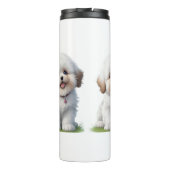 Niedlich Little Shih Tzu Puppy Dog Lover Thermosbecher (Rückseite)