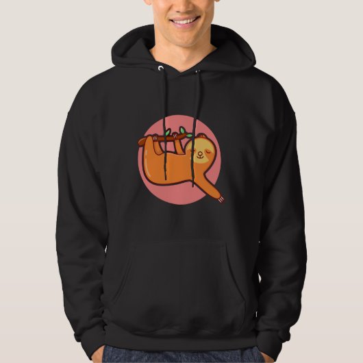 Niedlich Little Sloth Hoodie (Vorderseite)