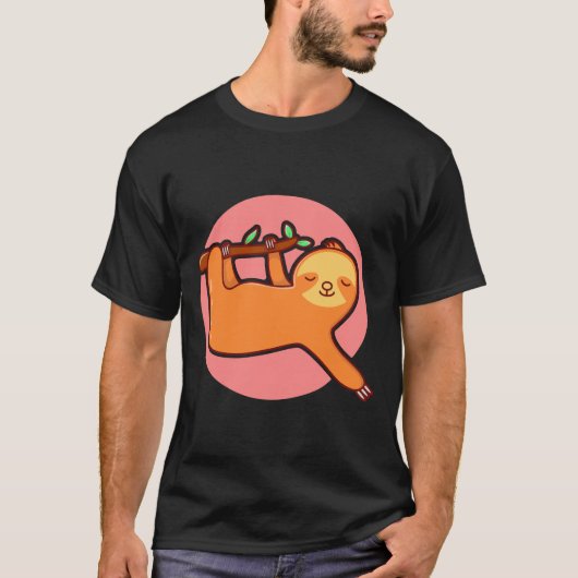 Niedlich Little Sloth T-Shirt (Vorderseite)