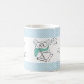 Niedlich Little Smart Hamster Blue Kaffeetasse (Mittel)