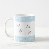 Niedlich Little Smart Hamster Blue Kaffeetasse (Links)