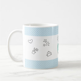 Niedlich Little Smart Hamster Blue Kaffeetasse