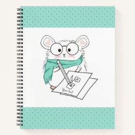 Niedlich Little Smart Hamster Blue Notizblock