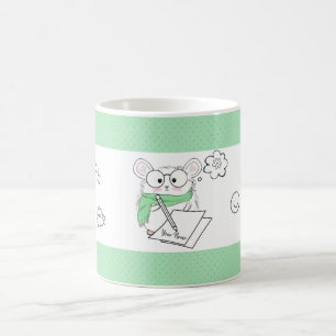 Niedlich Little Smart Hamster Green Kaffeetasse