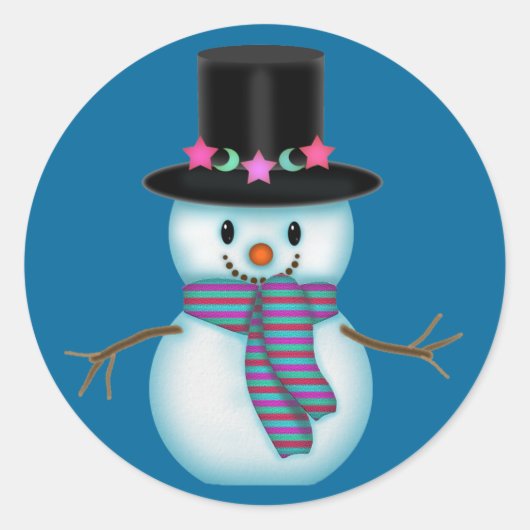 Niedlich Little Snowman Stickers (Vorderseite)