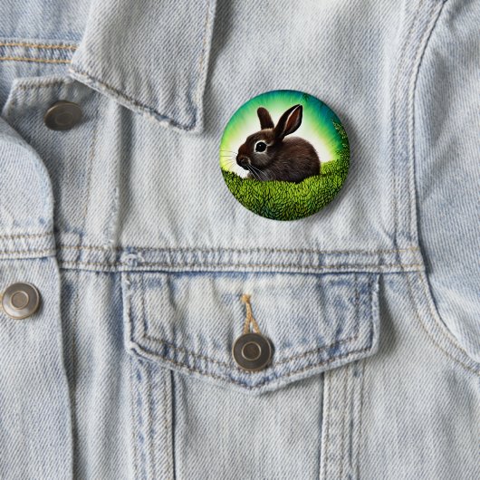 Niedlich Little Storybook Bunny Button (Beispiel)