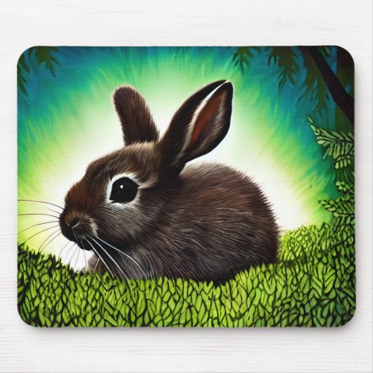 Niedlich Little Storybook Bunny Mousepad (Vorne)