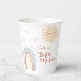 Niedlich Little Sun & Rainbow Baby Dusche Pappbecher