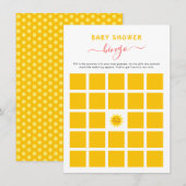 Niedlich Little Sunshine Baby Shower Bingo Game Ca Einladung (Vorne/Hinten)