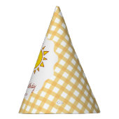 Niedlich Little Sunshine Gingham Kinder glücklich Partyhütchen (Rechts)