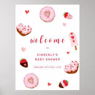 Niedlich Little Sweetheart Donuts Kinderdusche Poster