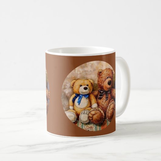 Niedlich Little Teddy Bears Kaffeetasse (VorderseiteRechts)