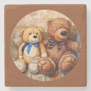 Niedlich Little Teddy Bears Steinuntersetzer