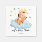 Niedlich Little Tiger Baby Dusche Serviette (Vorderseite)