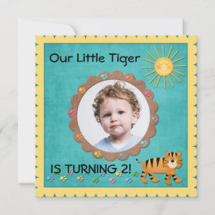 Niedlich Little Tiger Geburtstagsparty Einladung