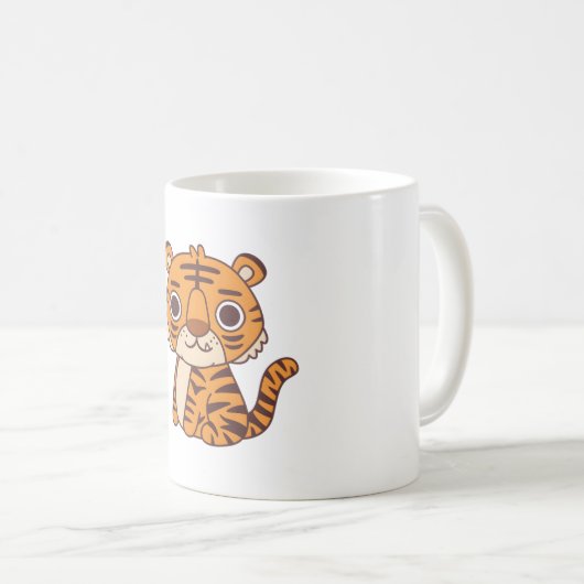 Niedlich Little Tiger Kaffeetasse (VorderseiteRechts)