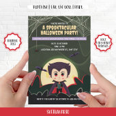 Niedlich Little Vampire Boy Halloween-Party Einlad Einladung