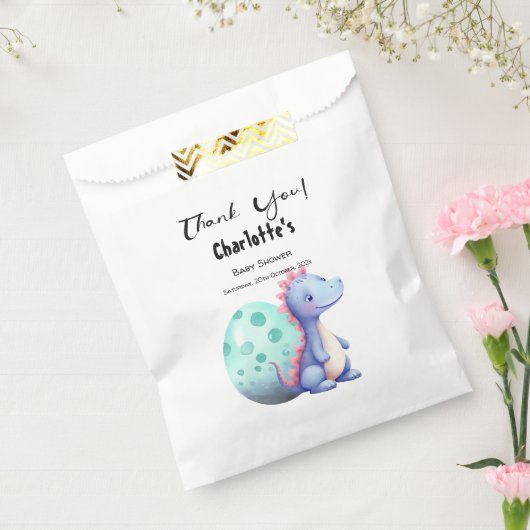 Niedlich Little Watercolor Dinosaur Babydusche Geschenktütchen (Versiegelt)