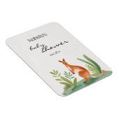 Niedlich Little Watercolor Kangaroo Baby Dusche be Magnet (Rechte Seite)
