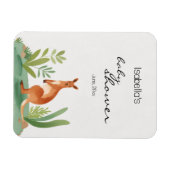 Niedlich Little Watercolor Kangaroo Baby Dusche be Magnet (Horizontal)