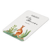 Niedlich Little Watercolor Kangaroo Baby Dusche be Magnet (Linke Seite)