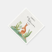 Niedlich Little Watercolor Kangaroo Kinderdusche Serviette (Ecke)