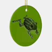 Niedlich Little Watermelon Frog Keramikornament (Rechts)