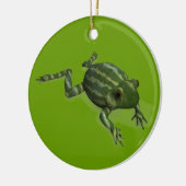 Niedlich Little Watermelon Frog Keramikornament (Links)