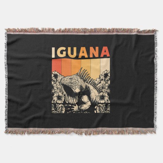 Niedlich Lizard Iguana Reptil Gift Iguana Decke (Vorderseite)
