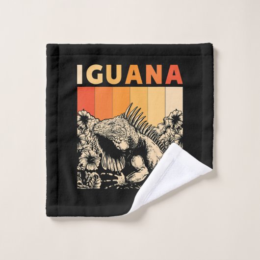 Niedlich Lizard Iguana Reptil Gift Iguana Waschlappen (Waschlappen)
