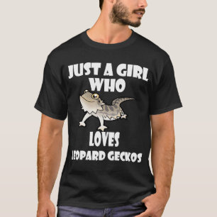 Niedlich Lizard Just a Girl, die Leopard Geckos Li T-Shirt