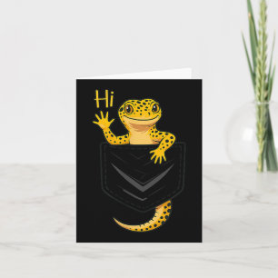 Niedlich Lizard Reptile Gecko Gruß Hi Pocket Gesch Karte