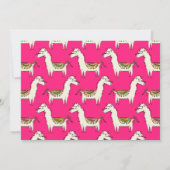 Niedlich Llama Alpaca 1. Geburtstag Party Kinder Einladung (Rückseite)