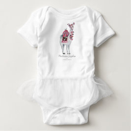 Niedlich Llama Animal | Baby Girl | Bodysuit Baby Strampler