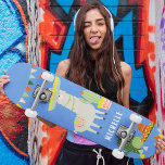 Niedlich Llama Cactus Party Girly Personalisiert Skateboard<br><div class="desc">Das niedliche Llama Cactus Party Girly Personalisiert Skateboard bietet ein niedliches Lama mit einem Sombrero und kaktusblauen Pflanze. Personalisieren Sie Ihren Namen oder löschen Sie Text in Textfeldern ohne Namen. Personalisieren Sie diese,  indem Sie den Text in dem dafür vorgesehenen Textfeld bearbeiten. Entworfen von ©Evco Studio www.zazzle.com/store/evcostudio</div>