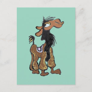 Niedlich Llama Cartoon DIY Postkarte