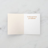 Niedlich Llama Dankeschön Karte (Innenseite)