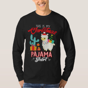 Niedlich Llama Das ist mein Weihnachten Pajama Alp T-Shirt