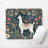 Niedlich Llama Elegant Floral Mousepad (Mit Mouse)